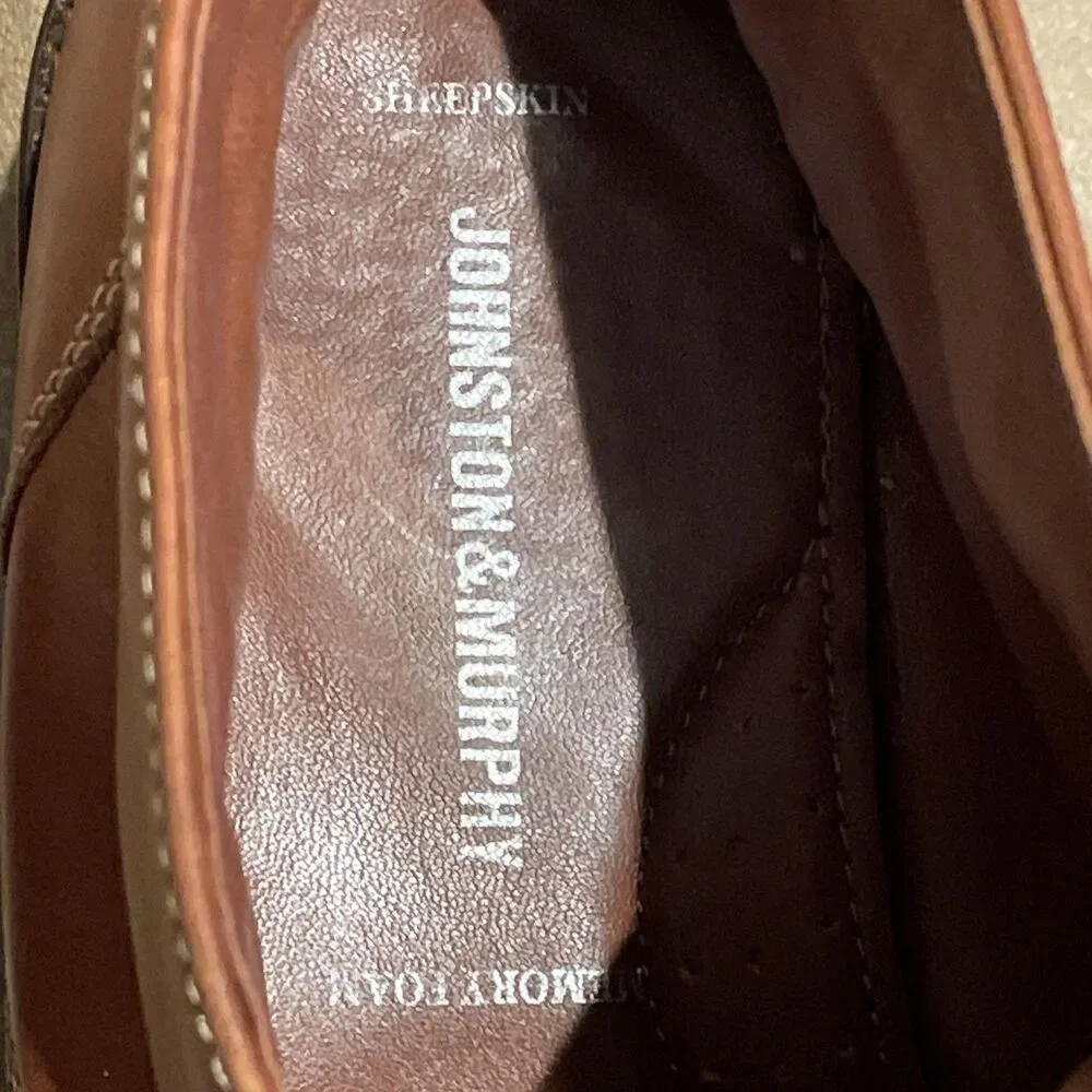 Johnston Murphy Copeland Brown Leather Chukka Boots Shoes Mens Size 10M 25-2022